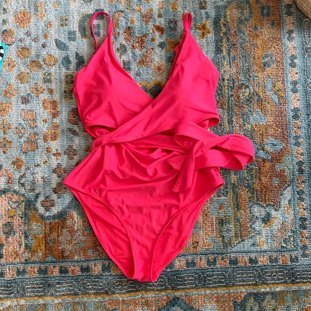 Aerie Wrap One Piece Bathing Suit